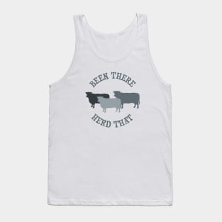 Funny Cow Pun for Ranchers and Farmers Tank Top